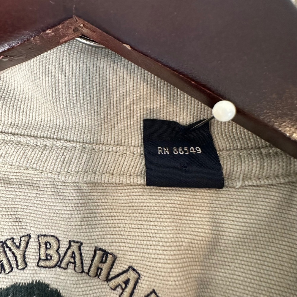 Tommy Bahama Women's Tan Corduroy Full Zip Jacket Collared Buttoned Pockets XS - Picture 3 of 16